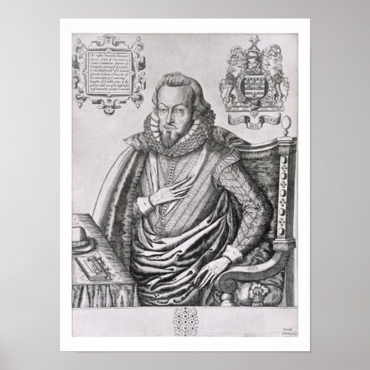 Poster Portrait de Robert Cecil (1563-1612) (Devant)