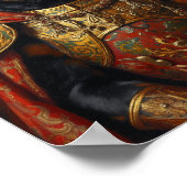 Poster Portrait de Rottweiler Royal (Coin)