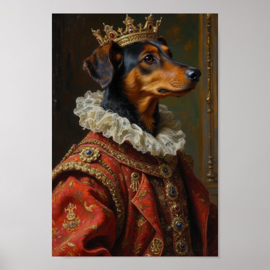 Poster Portrait de Royal Silken Windhound (Devant)
