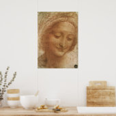 Poster Portrait de Sainte Anne par Léonard de Vinci (Cuisine)