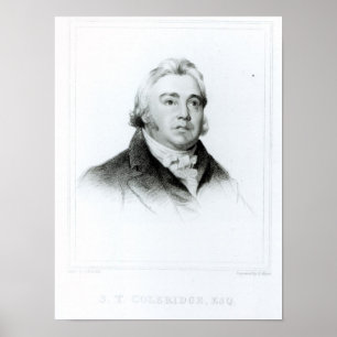 Poster Portrait de Samuel Taylor Coleridge