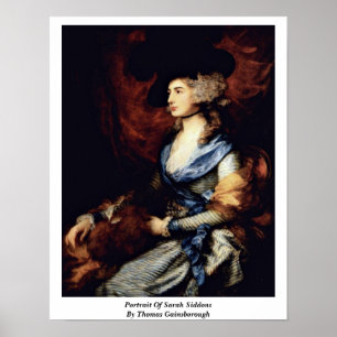 Poster Portrait De Sarah Siddons Par Thomas Gainsborough