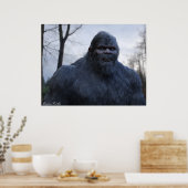 POSTER PORTRAIT DE SASQUATCH BIGFOOT (Cuisine)