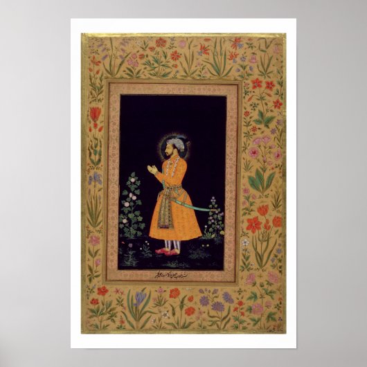 Poster Portrait de Shah Jahan (1592-1666) Mughal, c.1632 (Devant)