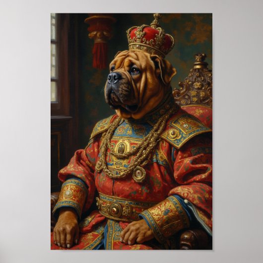 Poster Portrait de Shar-Pei Royal (Devant)