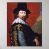 Poster Portrait de sir Francis Bacon Viscount St Alban (Devant)