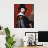 Poster Portrait de sir Francis Bacon Viscount St Alban (Bureau à domicile)
