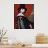 Poster Portrait de sir Francis Bacon Viscount St Alban (Cuisine)