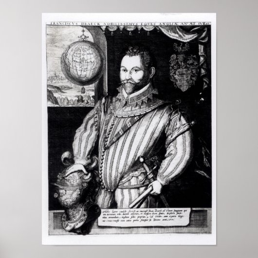 Poster Portrait de Sir Francis Drake (Devant)