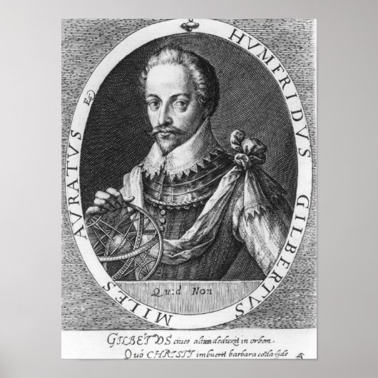 Poster Portrait de Sir Humphrey Gilbert (Devant)