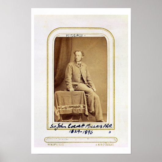 Poster Portrait de sir John Everett Millais (1829-1896) ( (Devant)