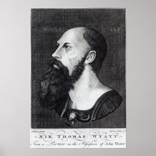 Poster Portrait de Sir Thomas Wyatt (Devant)