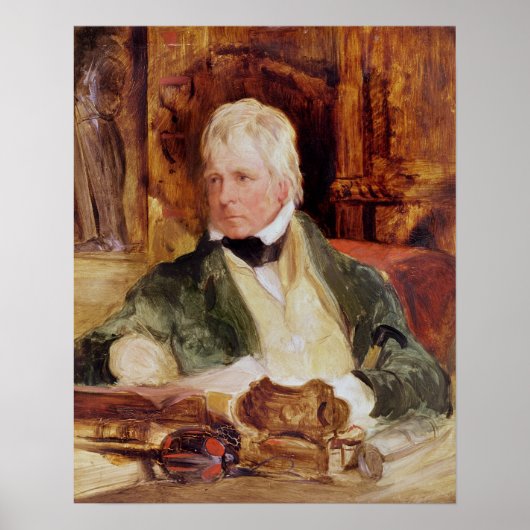 Poster Portrait de Sir Walter Scott (Devant)