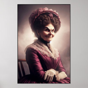 Poster Portrait de socialite riche et puissant de l'ère v