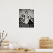 Poster Portrait de Soeurs, 1924. Photo vintage (Cuisine)