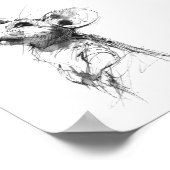 Poster Portrait de Souris Mignon  (Coin)