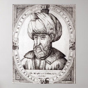 Poster Portrait de Suleiman le magnifique
