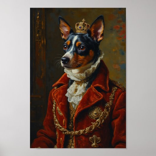 Poster Portrait de Terrier Royal Rat (Devant)