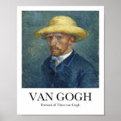 Poster Portrait de Theo van Gogh par Vincent Van Gogh (Devant)