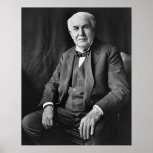 Poster Portrait de Thomas Alva Edison