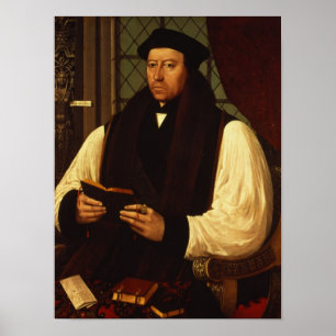 Poster Portrait de Thomas Cranmer 1546