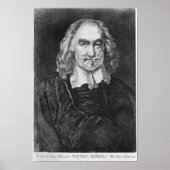 Poster Portrait de Thomas Hobbes (Devant)