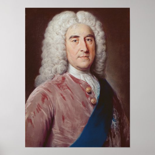 Poster Portrait de Thomas Pelham Holles (Devant)