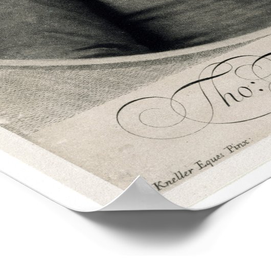 Poster Portrait de Thomas Tompion gravé par John (Coin)