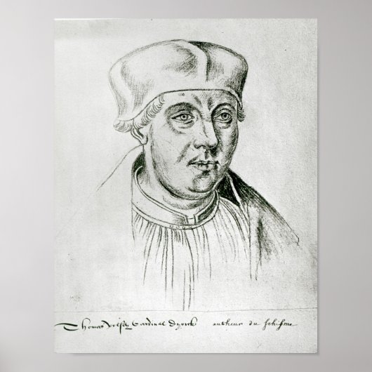 Poster Portrait de Thomas Wolsey, cardinal de York (Devant)