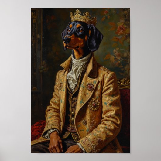 Poster Portrait de Treeing Walker Coonhound Royal (Devant)