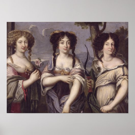 Poster Portrait de trois nièces de cardinal (Devant)