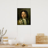 Poster Portrait de Tsar Pierre I le Grand 1772 (Cuisine)