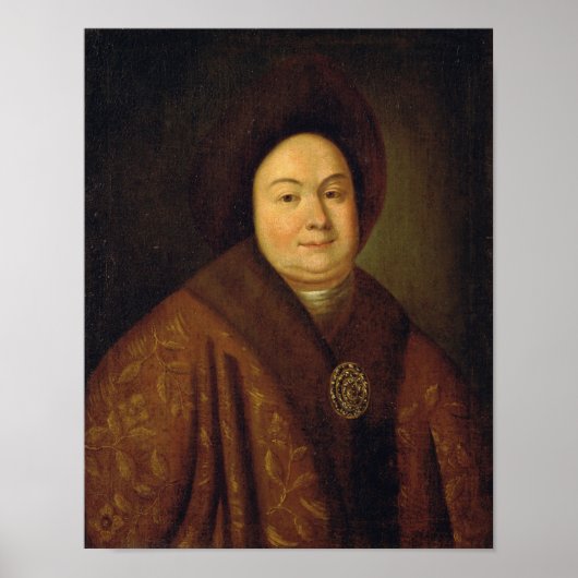 Poster Portrait de Tsarina Evdokiya Feodorovna (Devant)