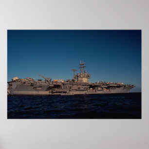 Poster Portrait de "USS Nimitz", transporteur à