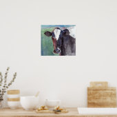 Poster Portrait de vache (Cuisine)