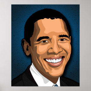 Poster Portrait de vecteur de Barack Obama