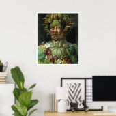 Poster Portrait de Végétation Giuseppe Arcimboldo (Bureau à domicile)