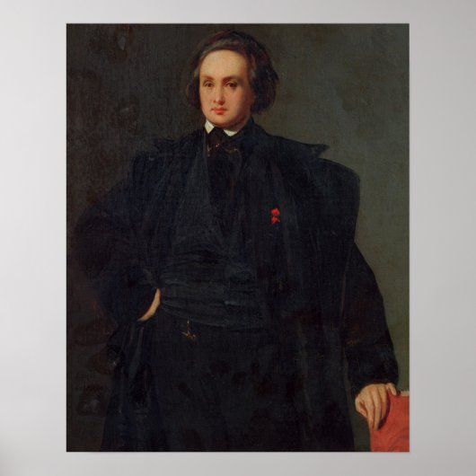 Poster Portrait de Victor Hugo, c.1833 (Devant)