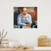 Poster Portrait de Vladimir Ilyich Lénine, 1934 (Cuisine)