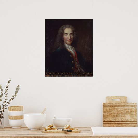 Poster Portrait de Voltaire (Cuisine)