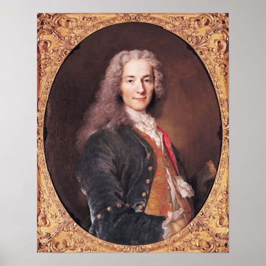 Poster Portrait de Voltaire 23 ans, 1728 (Devant)
