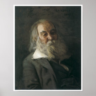 Poster Portrait de Walt Whitman, 1887-88
