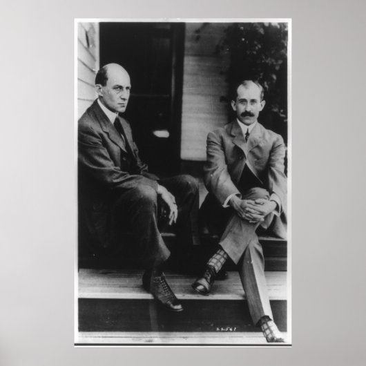 Poster Portrait de Wilbur Wright et Orville Wright (Devant)