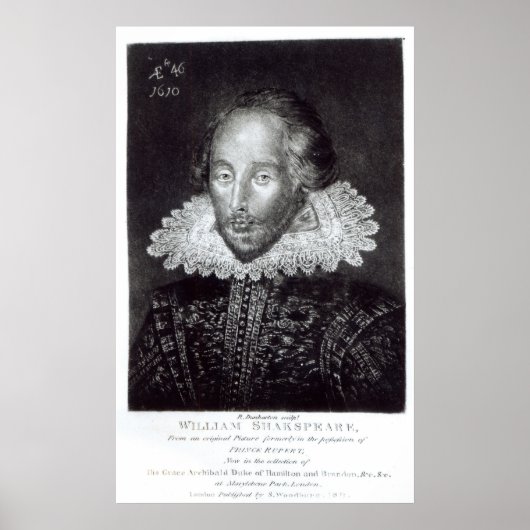 Poster Portrait de William Shakespeare (Devant)