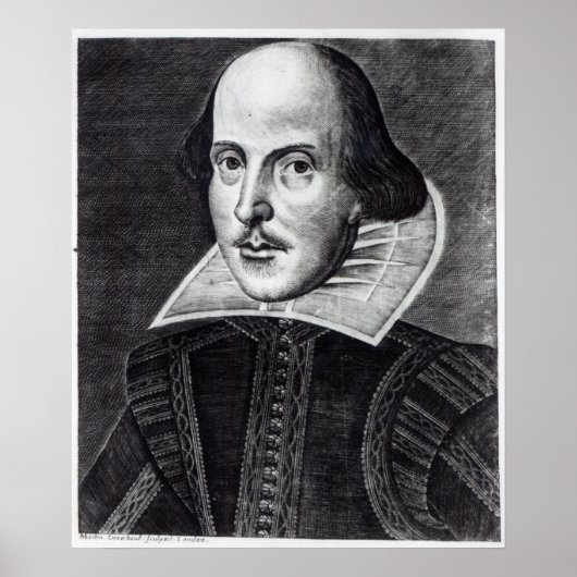 Poster Portrait de William Shakespeare (Devant)