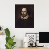 Poster Portrait de William Shakespeare poster/impression (Bureau à domicile)