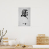Poster Portrait de Wolfgang Amadeus Mozart (Cuisine)