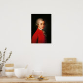 Poster Portrait de Wolfgang Amadeus Mozart (Cuisine)