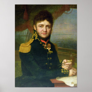 Poster Portrait de Yuri F. Lisyansky, 1810