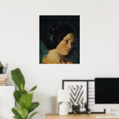 Poster Portrait de Zelie Courbet, c.1842 (Bureau à domicile)